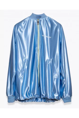 Oversize satin jogging jacket LS