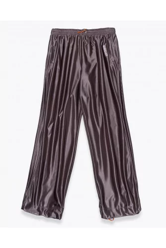 Oversize satin jogging pants