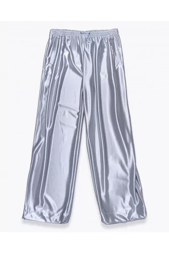 Oversize satin jogging pants