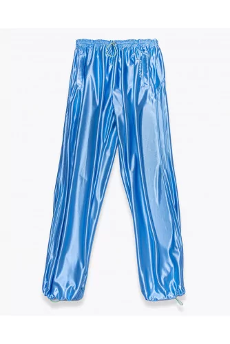 Oversize satin jogging pants