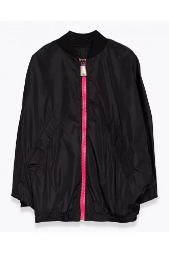Nylon large windproof jacket with straps