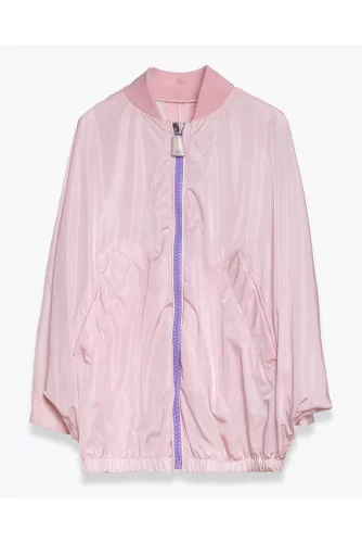Nylon large windproof jacket with straps