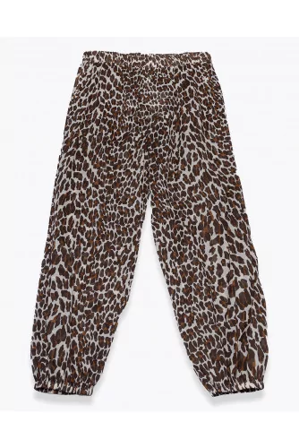 Achat Cotton veil top and trousers with leopard print - Jacques-loup