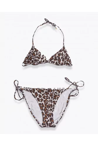 Achat Two-piece swimsuit in jersey with leopard print - Jacques-loup