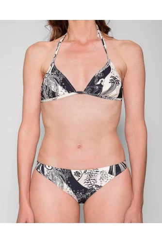 Achat Jersey two-piece swimsuit with floral print - Jacques-loup