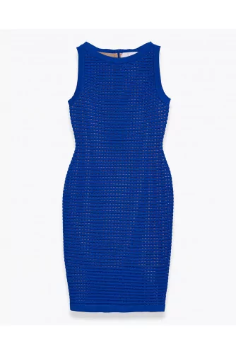 Achat Sleeveless midi dress in cotton and elastane - Jacques-loup