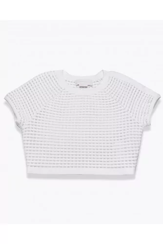 Ensemble top et mini jupe en coton et élasthanne