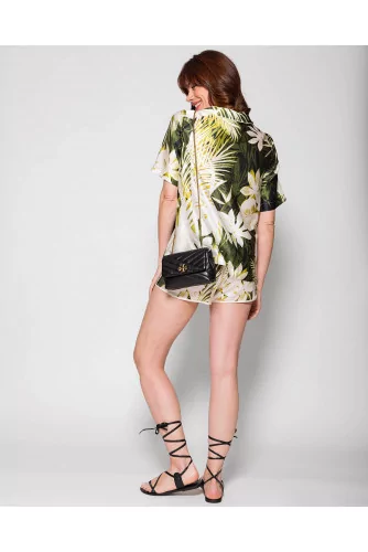 Morfeo - Cotton and silk shirt with nature print SS