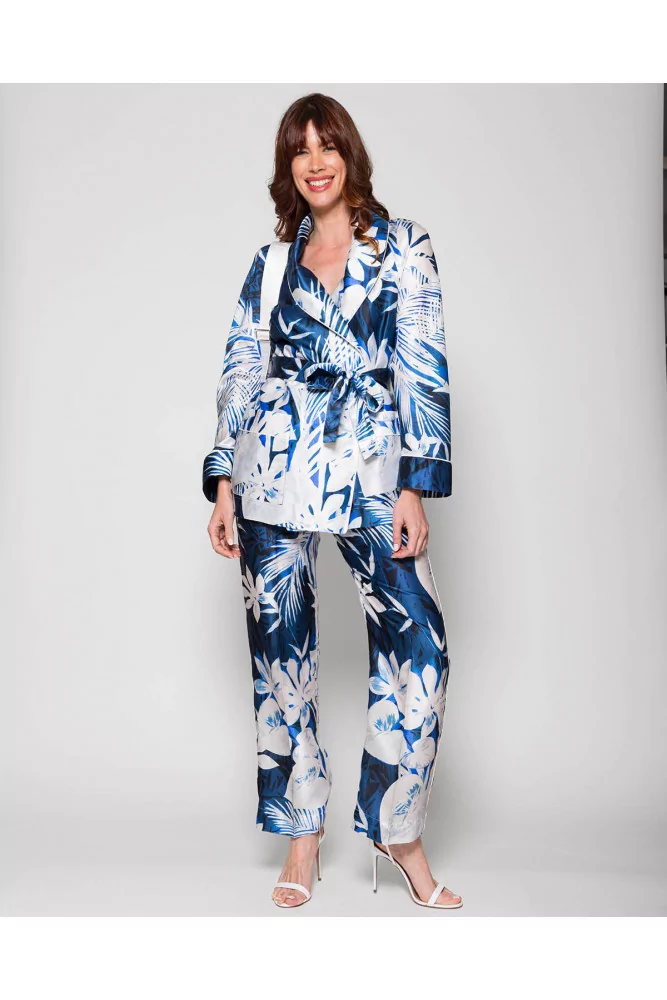 Dione/Etere IV - Cotton and silk set with nature print