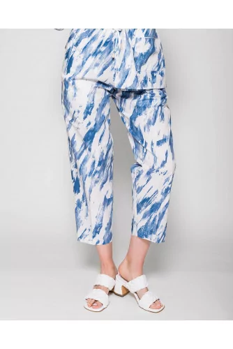 Cotton pyjamas with Tie and Dye print