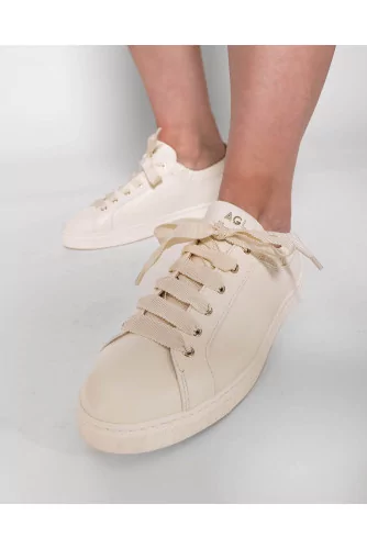 Achat Nappa leather sneakers with soft elastic - Jacques-loup