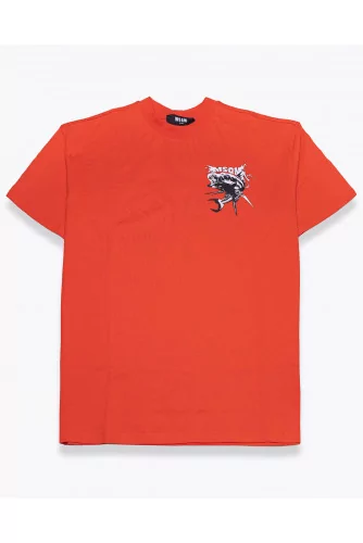Achat Cotton jersey T-shirt with carp print - Jacques-loup
