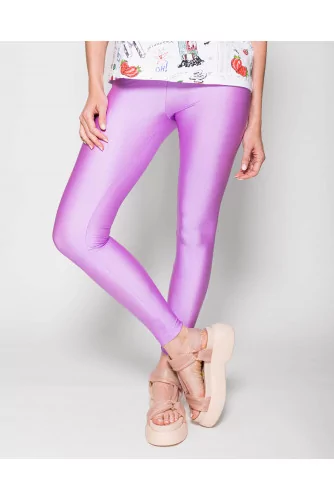 Sporty Lycra leggings with jacquard belt