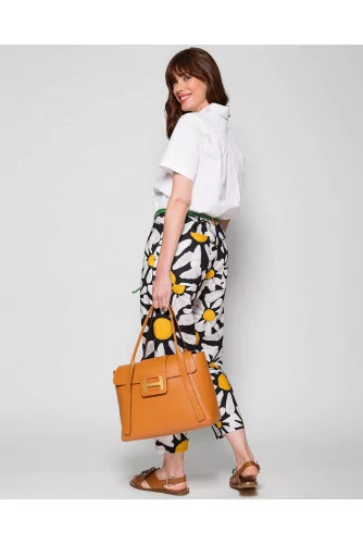 Achat Trousers in poplin cotton with daisy print - Jacques-loup