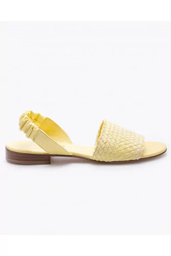 Flat plaited leather sandals 15