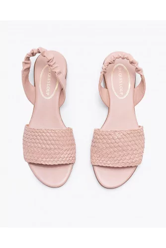 Flat plaited leather sandals 15