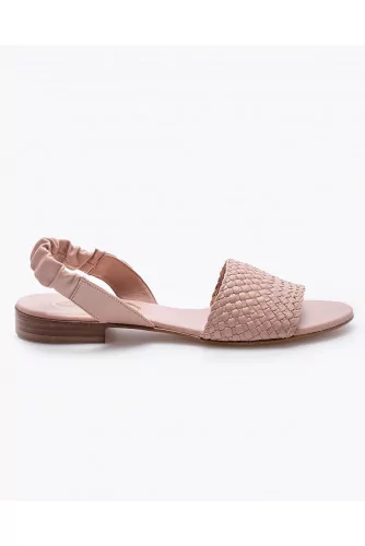 Flat plaited leather sandals 15