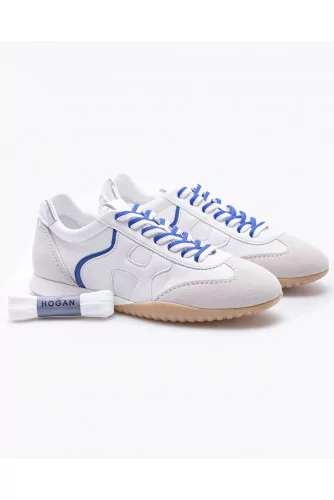 Olympia Z - Nappa leather sneakers with yokes