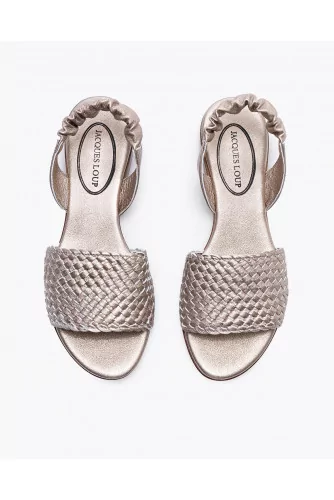 Flat plaited leather sandals 15