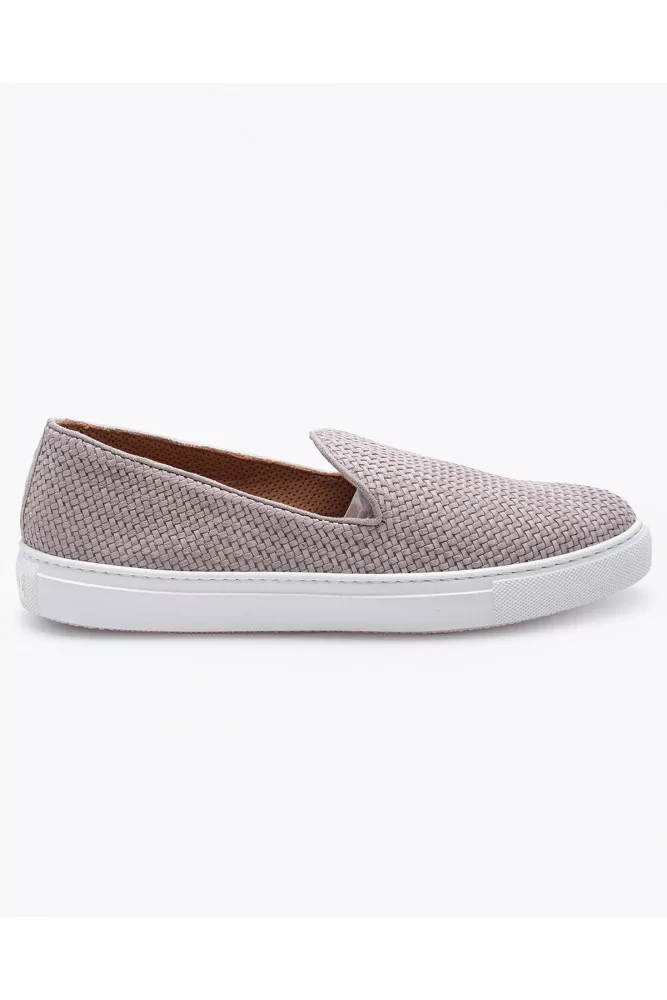 Fratelli Rossetti - Sans-gênes en cuir et daim tressés 7 1/2 Gris