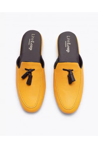 Ludovic - Leather indoor mules with tassels