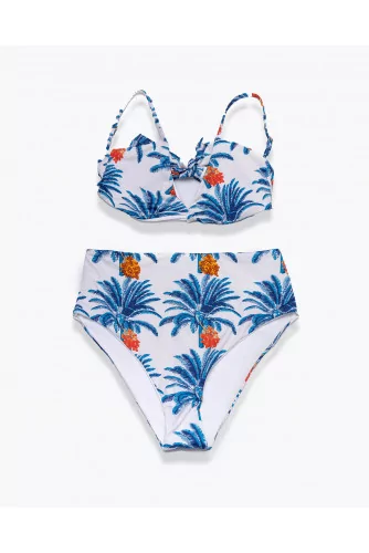 Achat Pacifico Niche - Two-piece triangle swimsuit with palm print - Jacques-loup