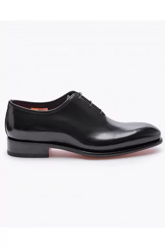 Patent leather Oxford shoes with shoelaces 3 holes