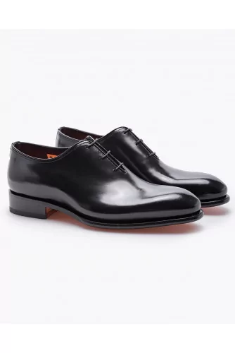 Patent leather Oxford shoes with shoelaces 3 holes