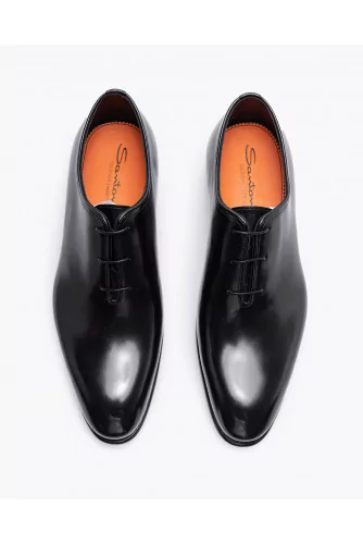 Patent leather Oxford shoes with shoelaces 3 holes