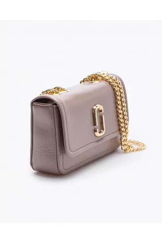 Mini Glam Shot - Leather bag with flap