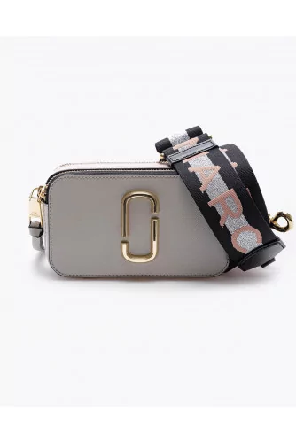 Snapshot - Rectangular leather bag with shoulder strap