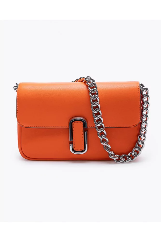 The J Marc Shoulder Bag of Marc Jacobs - Orange leather bag with flap and  shoulder strap for women