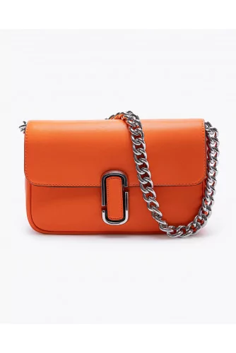 The J Marc Shoulder Bag of Marc Jacobs - Orange leather bag with flap and  shoulder strap for women