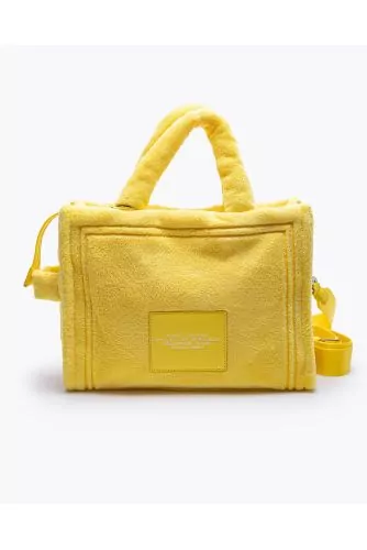 The Small Tote - Bag in velvet towel sponge feeling style with shoulder strap