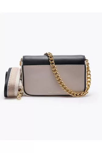 The J Marc Shoulder Bag - Nappa leather bag with flap and shoulder strap