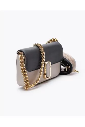 The J Marc Shoulder Bag - Nappa leather bag with flap and shoulder strap