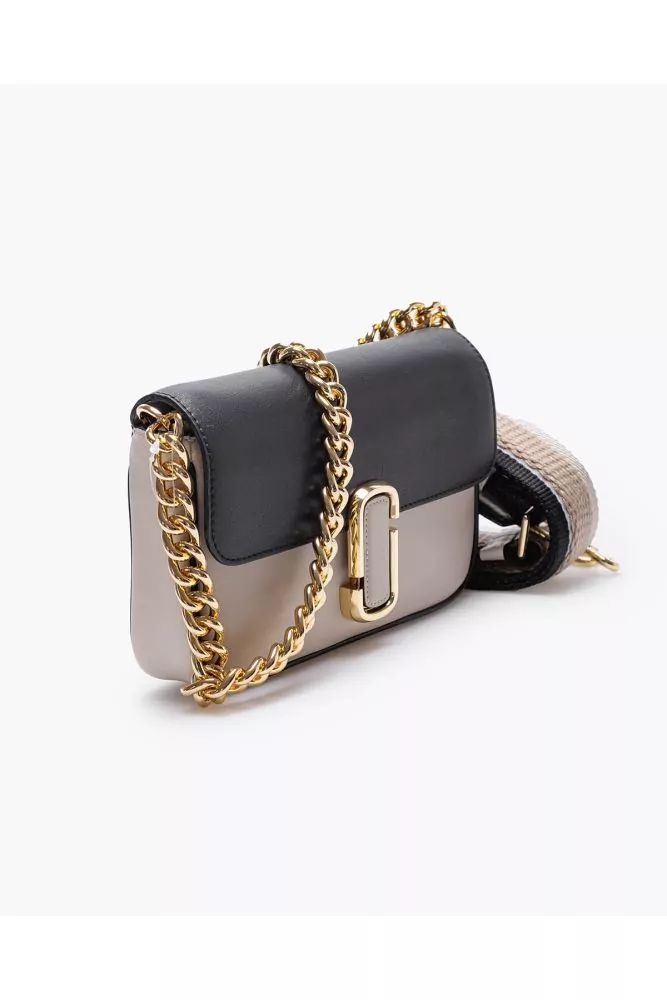 The J Marc Shoulder Bag - Nappa leather bag with flap and shoulder strap