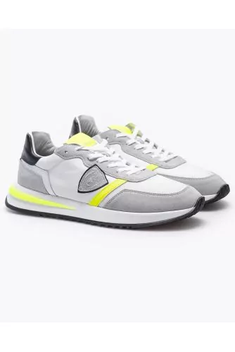 Tropez 2.1 - Leather and split leather sneakers with cut-outs