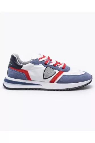 Tropez 2.1 - Leather and split leather sneakers with cut-outs