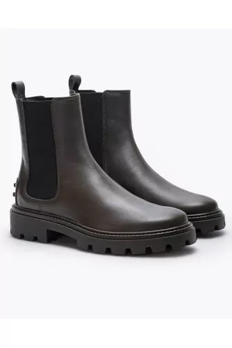 Beattle - Bottines en cuir avec élastiques 20