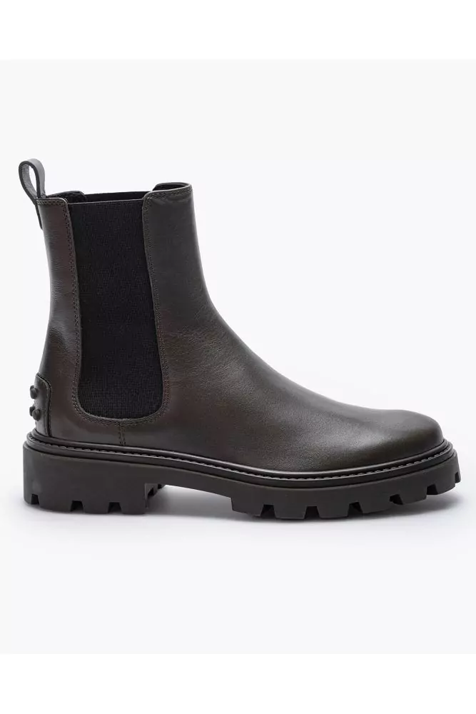 Beattle - Bottines en cuir avec élastiques 20