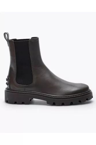 Beattle - Bottines en cuir avec élastiques 20