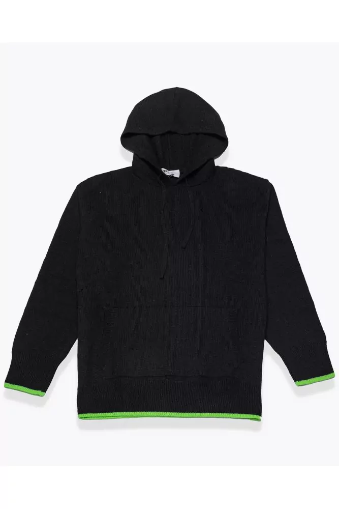 Wool and cashmere hoodie LS