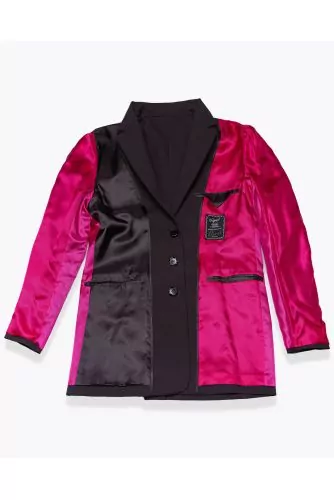 Reversible wool suit jacket LS
