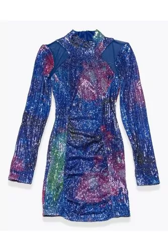 Robe en sequins avec imprimé space