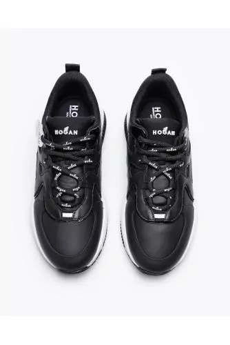 H597 - Nappa leather sneakers with cut-outs