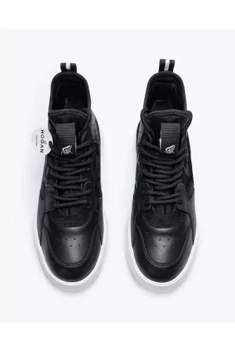 Rebel - High top sneakers in leather and neoprene