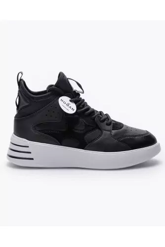 Rebel - High top sneakers in leather and neoprene