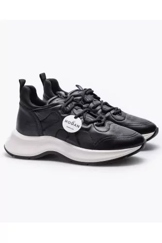 Speedy Run - Nappa leather sneakers with quilted H logo