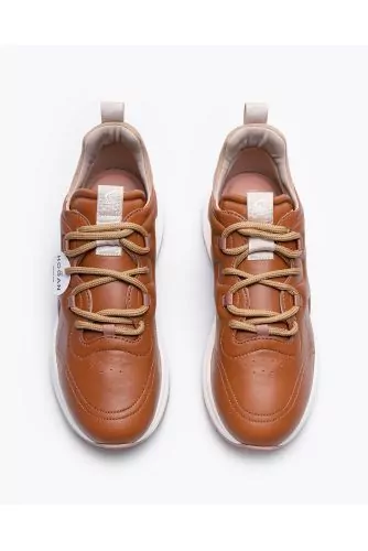 Speedy Run - Nappa leather sneakers with quilted H logo